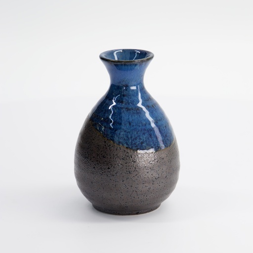 [15843] Sake Bottle 8x12.5cm 300ml Blue/Black YW-7678/A  6/72