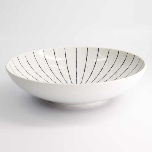 [15893] Tokusa White Bowl 28.3x7.5cm 2000ml MS-7686/WH 2/12