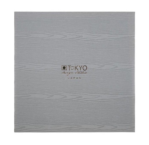 [16264] Paper Giftbox 3pcs Plate 25.7cm Tono Woody Grey TN-BOX/WG5