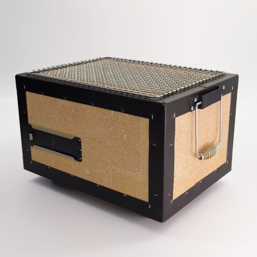 [16245] Konro Grill Diatomite 31x23x20cmh B-9 Made in Japan 1/2
