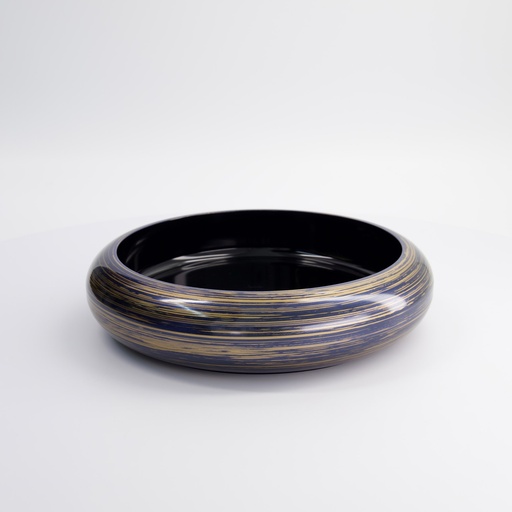 [18310] Sushi Oke Outer 27.5x6.2cm Inner 22.2x4.3cm No.8 Purple/Gold Brush 18310 1/30