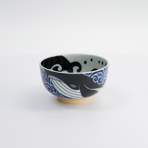[18329] Kawaii Tayo Bowl Whale 12.8x6.9cm 500ml MU-8012 5/80
