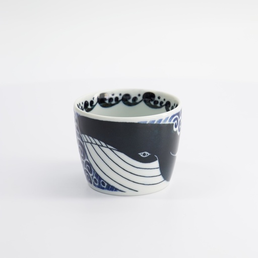[18334] Kawaii Soba Cup Whale 8.6x6.9cm 250ml MU-8017 5/120