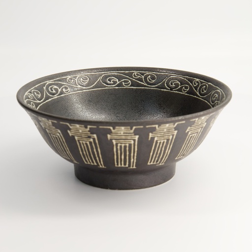 [17746] Ramen Bowl 21.5x9cm 1300ml Kotobuki Black HB-9945 17746 3/24