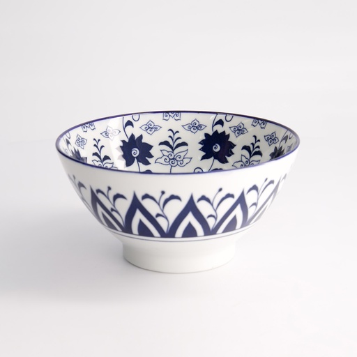 [17748] Tokyo Blue Botan Mixed Bowls Ramen 18x9cm 1000ml HB-9922/A 17748 4/32
