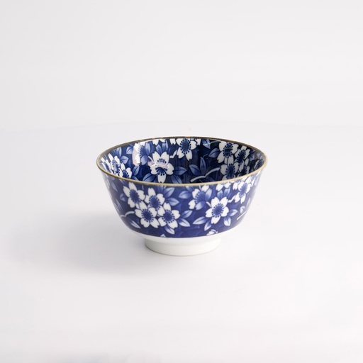 [17762] Tokyo Blue Sakura Mixed Bowls 12.8x6.5cm 400ml HB-9925/B 17762 6/48