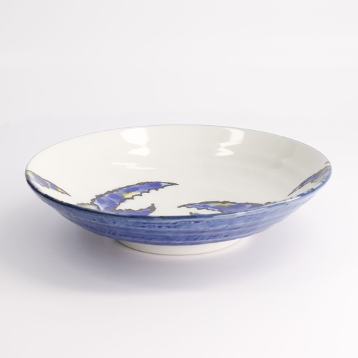 [17789] Seafood Deep Plate 21.7x5.2cm 900ml Crab Blue HB-9929/KB 17789 4/32