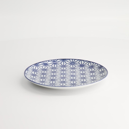 [17972] Nippon Blue Plate 16x2cm Star TN-04/F 6/96