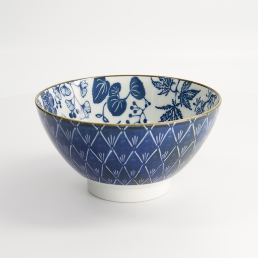 [17592] Flora Japonica Sori Bowl 18x8.7cm 950ml Crane FK-9905/C 3/36