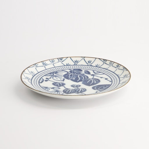 [16848] Flora Japonica Plate 16x2cm Ivy TN-8025/B 6/96