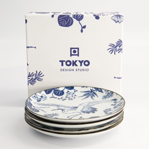 [16851] Flora Japonica Plate Giftset 16x2cm 4pcs TN-8042 1/18