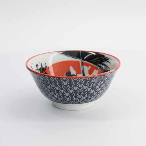 [16854] Asakusa Bowl 14.8x7cm 550ml Samurai KA-8033/A 6/48
