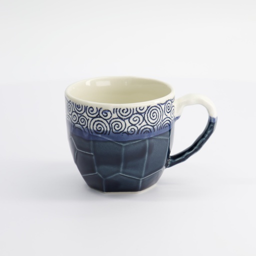 [16863] Craft Mug 8.7x8cm 300ml Navy KA-8035/D 1/60