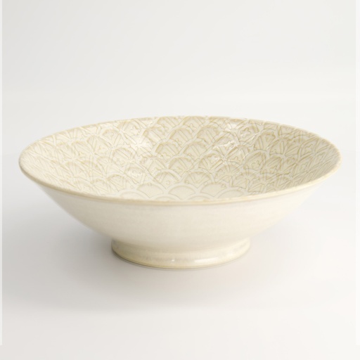 [16865] Mixed Bowls Ramen 25.4x7.8cm 1600ml White Titanium KA-8036/A 3/24