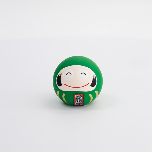 [16914] Daruma Green Study 6x6x6cm KT10/GD 1/120