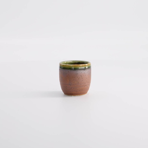 [17414] Sake Cup 4.5x4.5cm 50ml Iga Brown YW-8423/C 12/288