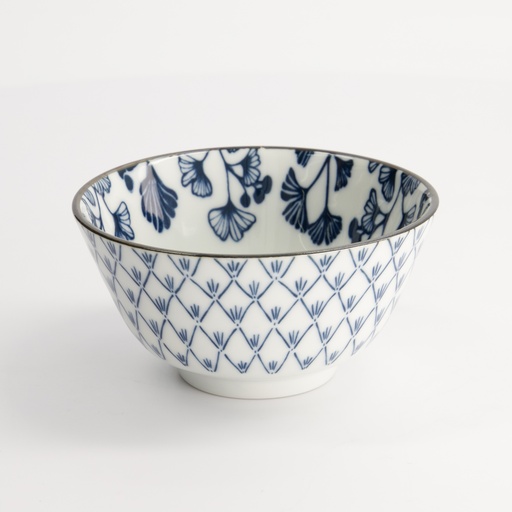 [16697] Flora Japonica Rice Bowl 12x6cm 300ml Maple FK-8021/D 6/72