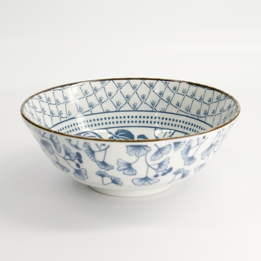 [16709] Flora Japonica Ramen Bowl 21x7.8cm 1000ml Ivy FK-8023/B 3/36
