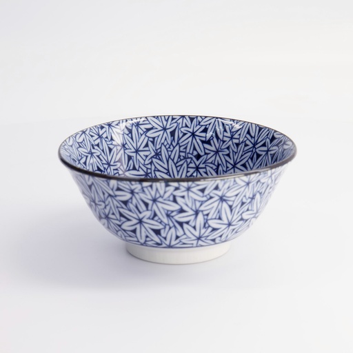 [16523] Hana Blue Mixed Bowls 15x7cm 550ml Momiji FK-8445/C 6/48