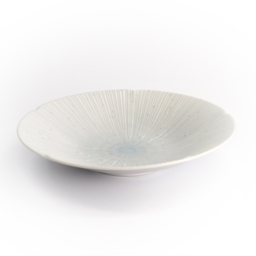[16399] Sky White Deep Plate 24x4.5cm TN-7021/W 16399 6/24