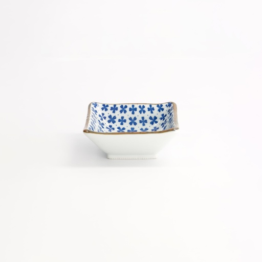 [22009] Japan Flower Sakura Square Dish 8.5x3cm  HB-3627/B 12/144