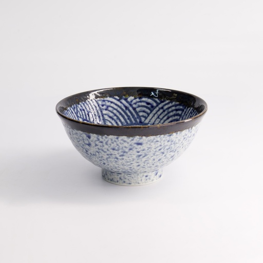 [18576] Aisai Seigaiha Bowl 16x7.5cm 600ml YT-159-127 18576 6/36
