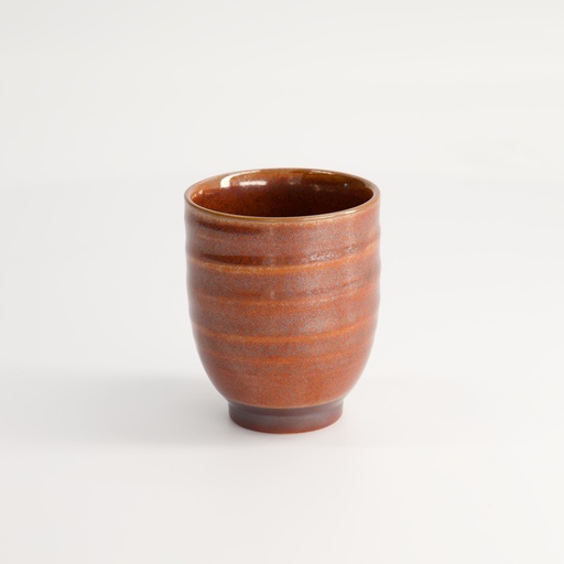 [20664] Craft Cup 7x8.4cm 200ml Yunomi Tetsuaka 10/100