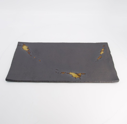 [20692] Mino Craft Rectangular Plate 55x28x2.5cm Black 1/12