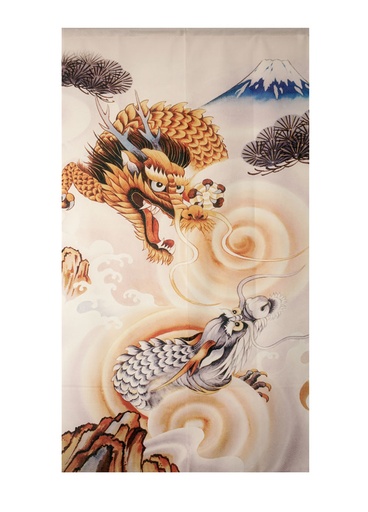 [20792] Noren 85x150cm Two dragon Mt. Fuji      93451