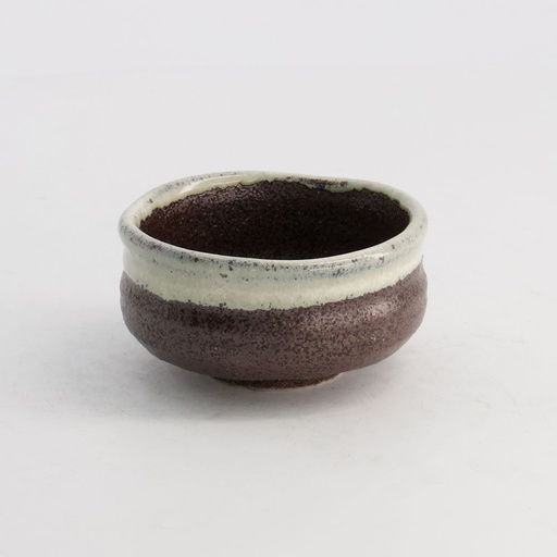 [20946] Sake/Matcha Cup 8.5x4.5cmh 150ml Kuro-Iga-Nuriwake Black 6/96