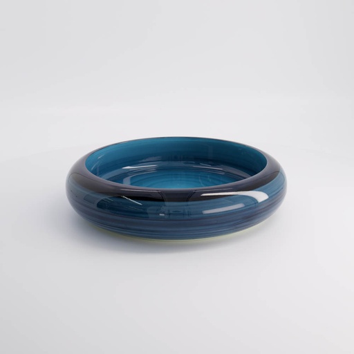 [20852] Sushi Oke Outer 27.5x6.2cm Inner 22.2x4.3cm No.8 Blue Azure 20852 1/30