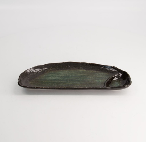 [21077] Mino Craft Rectangular Plate 27.5x12x2.5cm Green 4/32