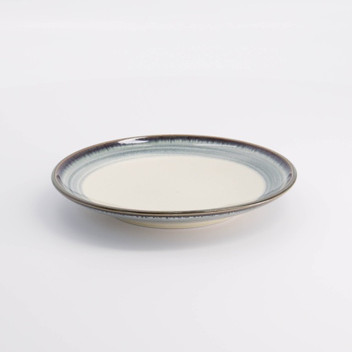 [21085] Unkai Plate 16.7x2.5cm White 21085 6/72