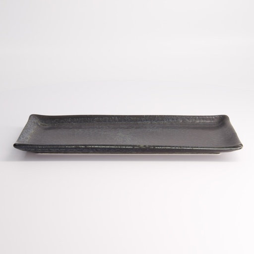 [21351] Onyx Noir Rect.Plate 28.5x12.5cm 21351 6/48