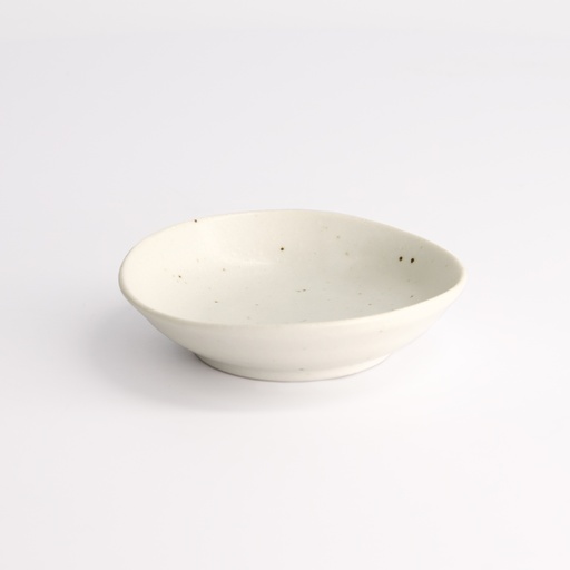 [21356] Kohiki White Matte Sauce Dish 10x2cm 21356 12/192