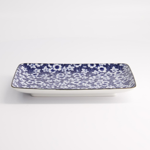 [21372] Mixed Plate 20.4x13cm Nunome Shunjyu B 21372 6/36