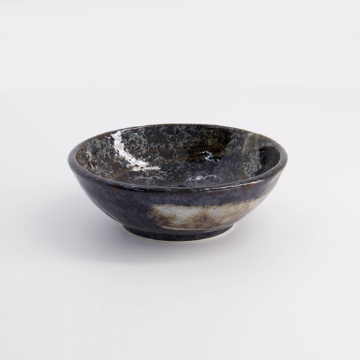 [21427] Arahake Bowl 13x4.5cm 250ml Bk/Br 21427 6/72