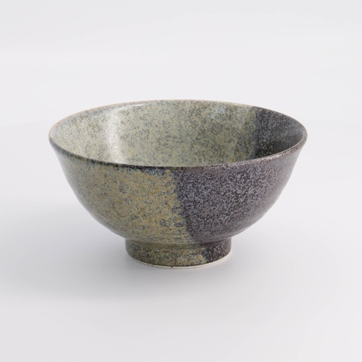 [21441] Oboro Yamakage Bowl Rim 16x7.5cm 600ml Bk/Br/Wh 21441 6/48