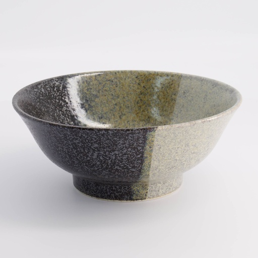 [21444] Oboro Yamakage Ramen Bowl 21.5x9cm 1300ml Bk/Br 21444 4/24