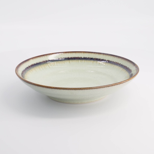[21455] Wasabi Deep Plate 23x5cm Beige 21455 4/32