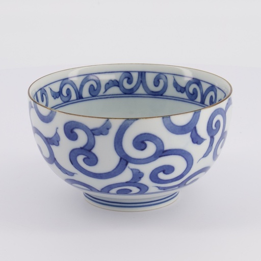 [21482] Mixed Bowls Nabeshima Karakusa 13.2x7.2cm 500ml 10/60