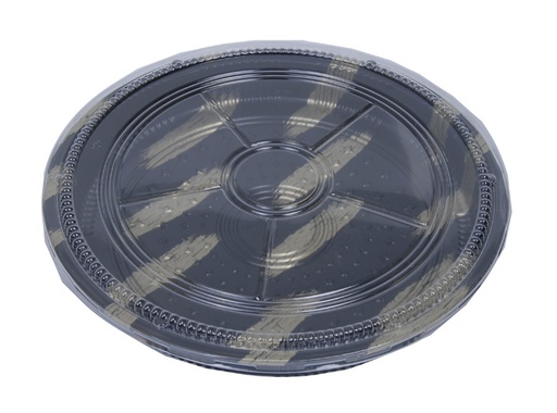[9535] Kitchen Take-Away Plate+Lid 38x4cm Round HP-65 25/100