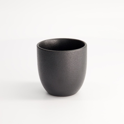 [20395] Yuzu Black Cup 7.8x8cm 220ml Matte Black A0523Y101 6/72