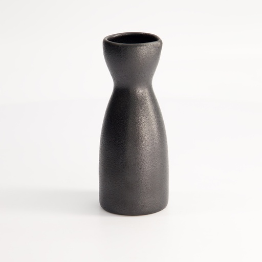 [20398] Yuzu Black Sake Bottle 13.5cm 150ml Matte Black A1889Y101 12/96