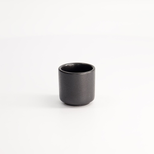 [20400] Yuzu Black Sake Cup 4.7x4.7cm 40ml Matte Black A3912Y101 12/192
