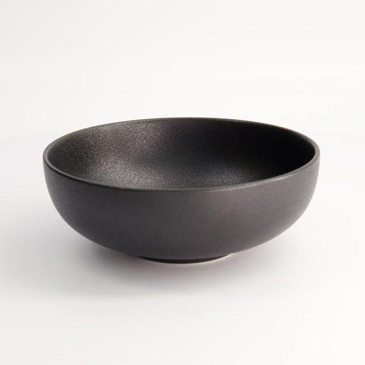 [20388] Yuzu Black Round Bowl 18.9x7cm 1000ml A22425Y101 3/24
