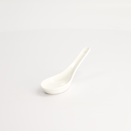 [7176] White Series Spoon 13.5x4cm White A0234 24/480