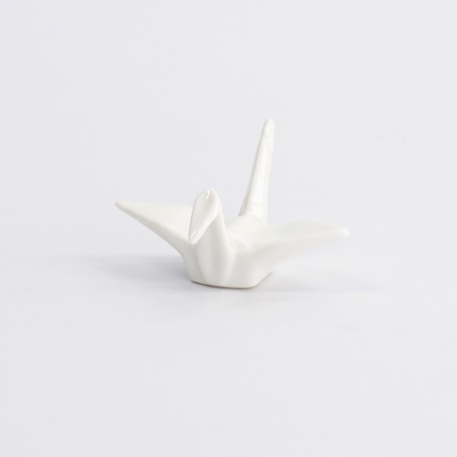 [7347] Chopsticks Rest Crane White   A11885  12/288