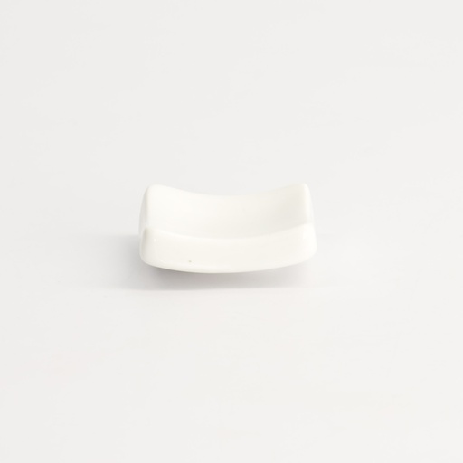 [7237] White Series Chopsticks Rest 4x3.5cm White A7299 24/576