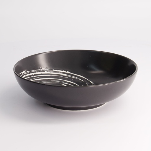 [7485] Black Maru Series Bowl 17.8x4.5cm 550ml A13567Y103T86 6/36